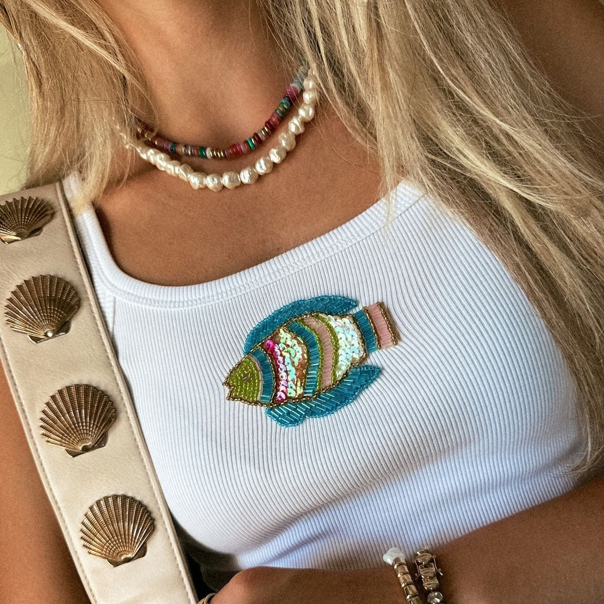 Beaded Fish Tank Top