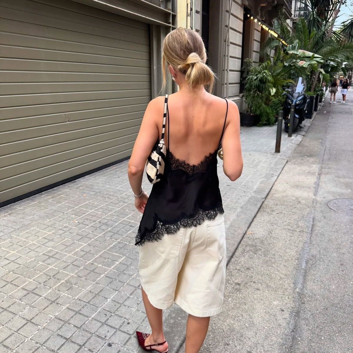 The Lace Satin Top