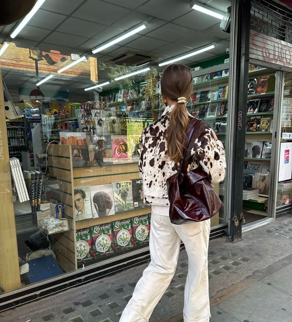 Cowhide Print Jacket
