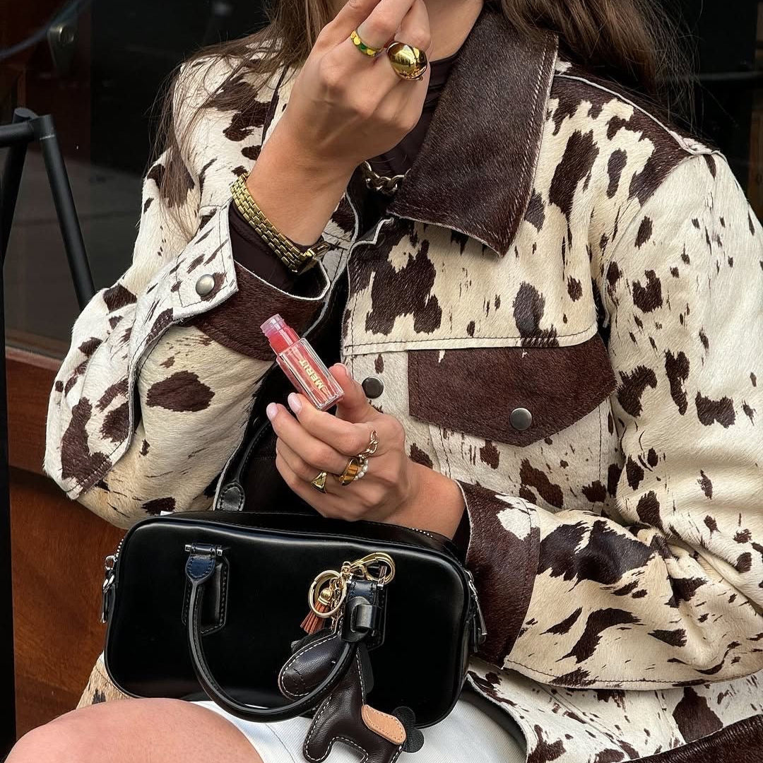 Cowhide Print Jacket