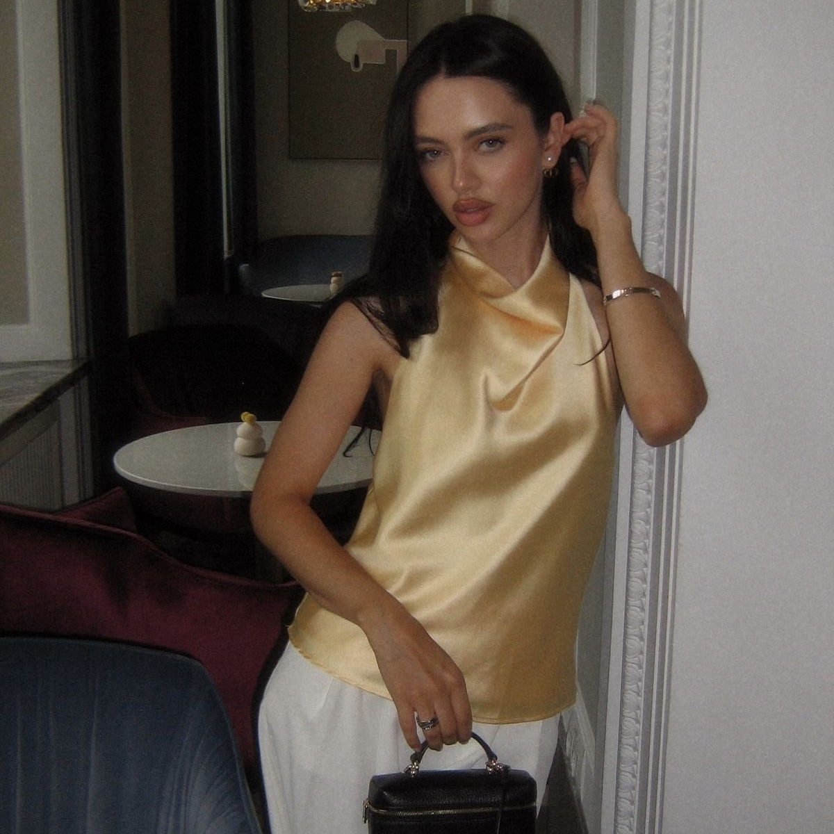 Hannah Satin Top